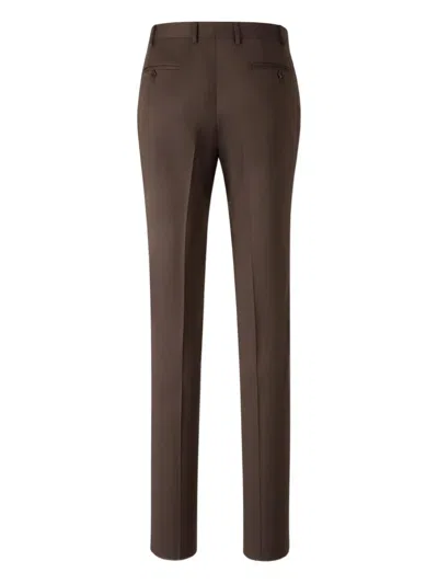 Canali Wide-leg Trousers In Multi