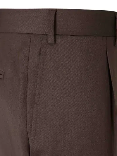 Canali Wide-leg Trousers In Multi