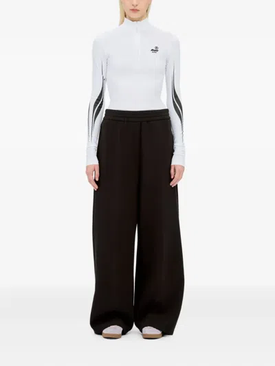 Msgm Logo Sweatpants In Black