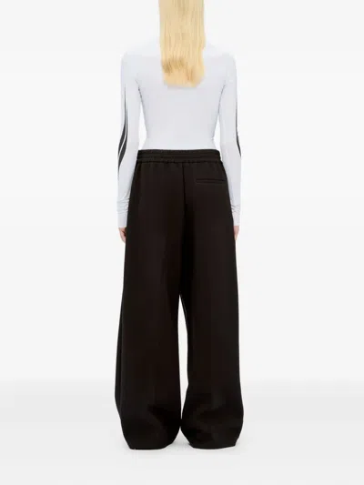 Msgm Logo Sweatpants In Black