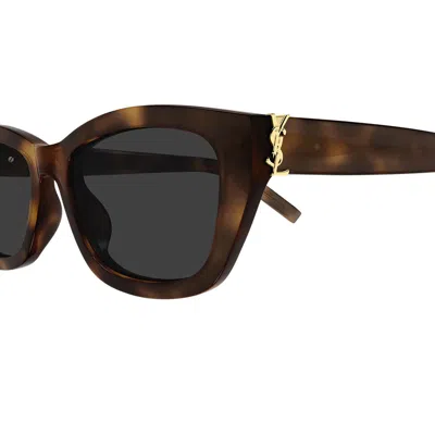 Saint Laurent Eyewear Sunglasses In Brown