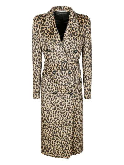 Tagliatore Animalier-pattern Double-breasted Coat In Animal Print