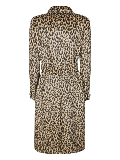 Tagliatore Animalier-pattern Double-breasted Coat In Animal Print