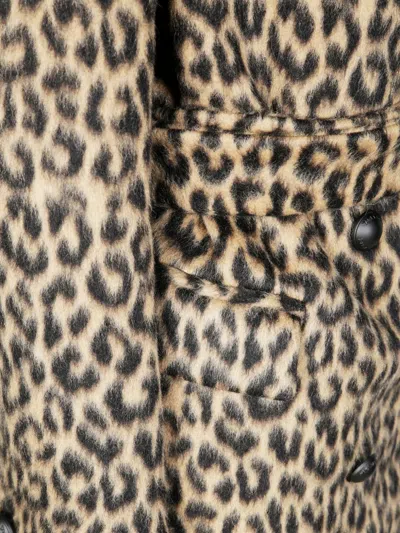 Tagliatore Animalier-pattern Double-breasted Coat In Animal Print