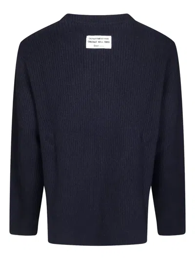 Department Five Ribbed Sweater In Black