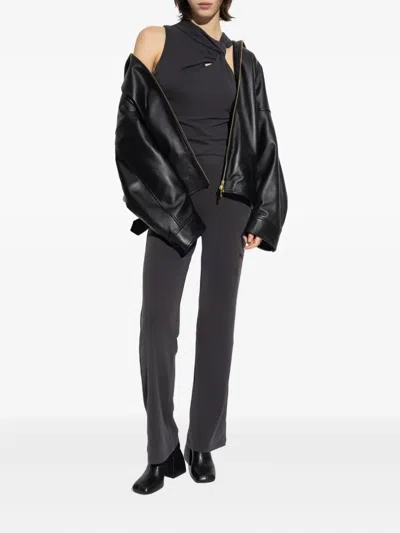 Samsoe & Samsoe Sasus Elasticated-waistband Trousers In Animal Print