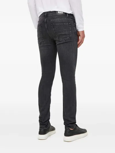 Karl Lagerfeld Logo Patch Jeans In Black