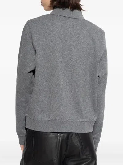 Samsoe & Samsoe Sadory Collared Polo Top In Gray