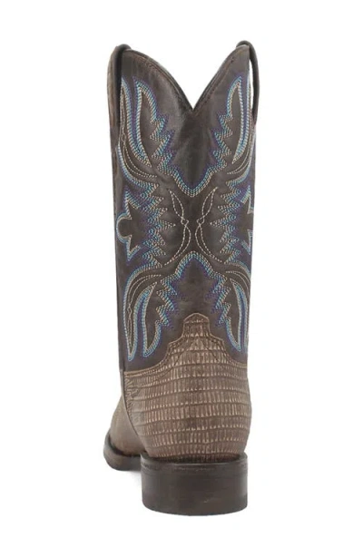Dingo Mens Saw Buck Block Heel Cowboy Boots In Gray
