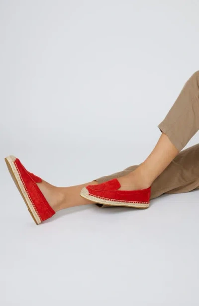 Eileen Fisher Lyla Espadrille Flat In Red