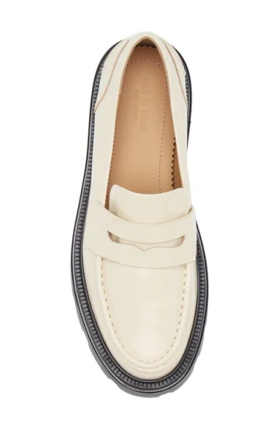 Rag & Bone Quinn Platform Penny Loafer In Animal Print