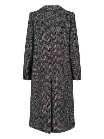 Tagliatore Tailored Black Jacket With Classic Collar And Sophisticated Silhouette In Blue