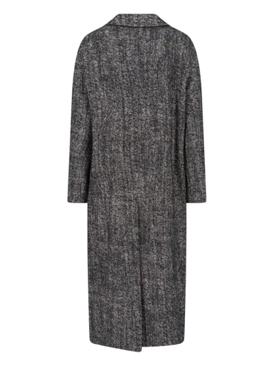 Tagliatore Tailored Black Jacket With Classic Collar And Button Closure In Gray