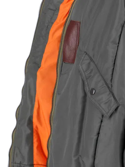 Junya Watanabe Lightweight Nylon Jacket With High Collar And Streamlined Silhouette In Gray