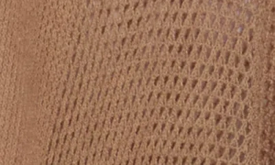 Nine West Raschel Knit Ruana In Brown