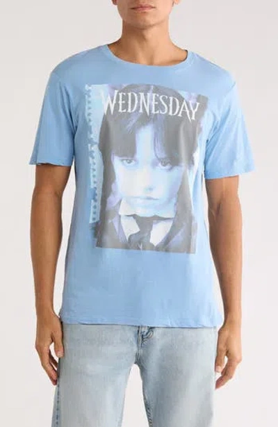 Goodie Two Sleeves Wednesday Graphic T-shirt In Blue