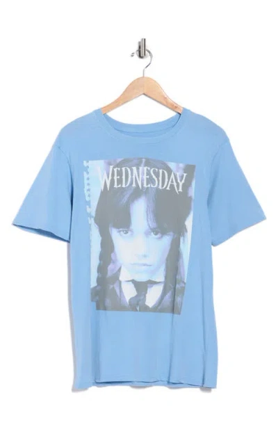Goodie Two Sleeves Wednesday Graphic T-shirt In Blue