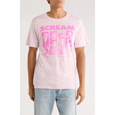 Goodie Two Sleeves Scream Graphic T-shirt In Pink