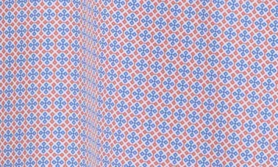 Construct Slim Fit Geometric Cross 4-way Stretch Performance Button-up Shirt In Purple