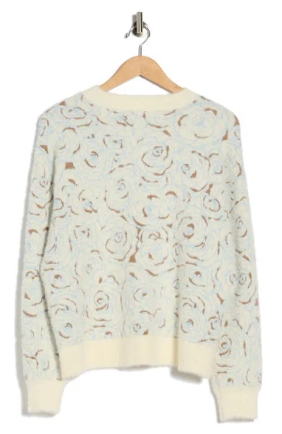 Dr2 By Daniel Rainn Yummy Eyelash Crewneck Sweater In Neutral