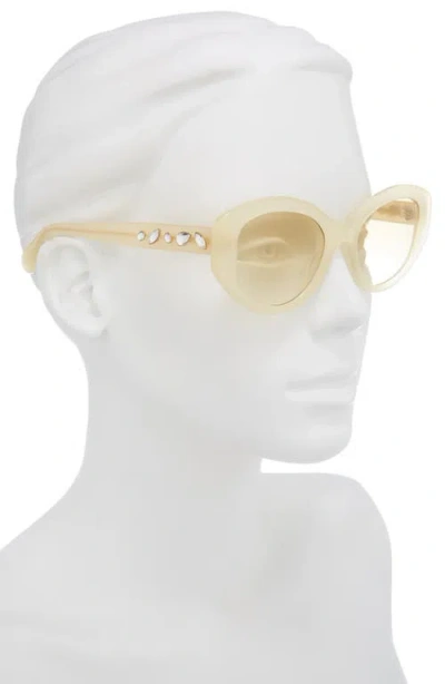 Swarovski 53mm Gradient Cat Eye Sunglasses In Brown