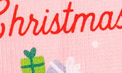 Tiramisu Home For Christmas Holiday Towel Set In Pink