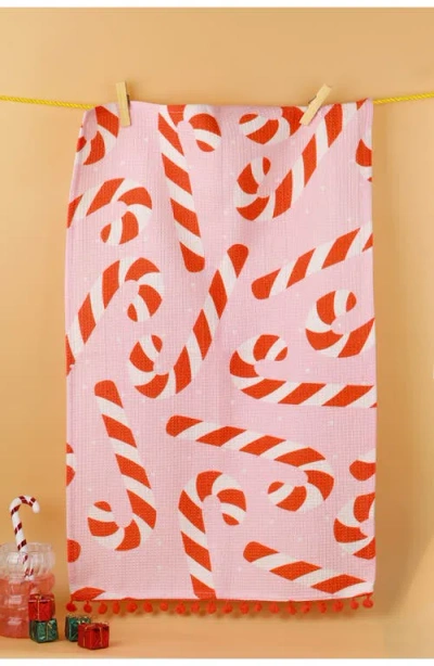 Tiramisu Fa La La Christmas Towel Set In Pink