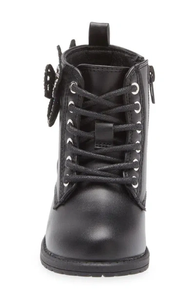 Mia Kids' Lil Violet Combat Boot In Black
