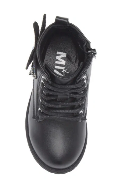 Mia Kids' Lil Violet Combat Boot In Black