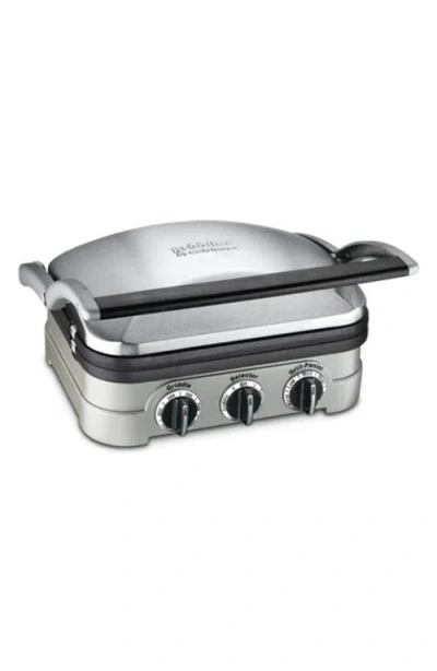 Cuisinart Griddler® Indoor Grill – Griddle & Panini Press In Silver