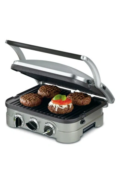 Cuisinart Griddler® Indoor Grill – Griddle & Panini Press In Silver