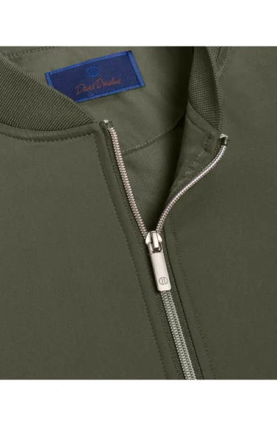 David Donahue Bomber Jacket In Green
