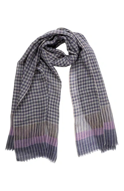 Vismaya Woven Wool Fringe Scarf In Multi