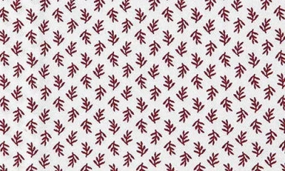 David Donahue Botanical Print Sport Shirt In Neutral