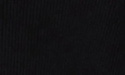 1.state Ribbed Cardigan In Black