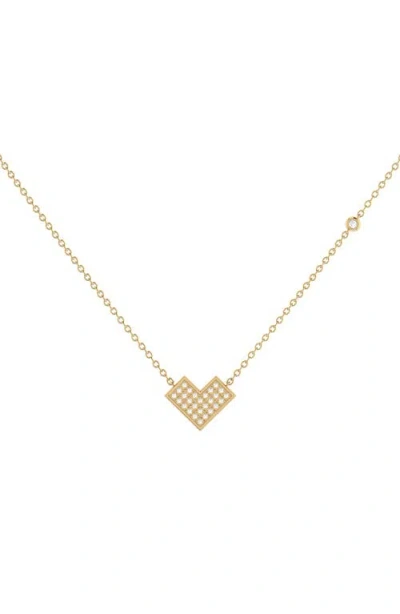 Luvmyjewelry Home One Way Diamond Pendant Necklace In Gold
