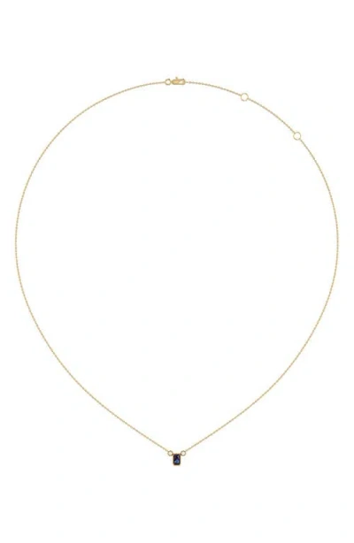 Luvmyjewelry La Vie Emerald Cut Alexandrite & Diamond Pendant Necklace In Gold