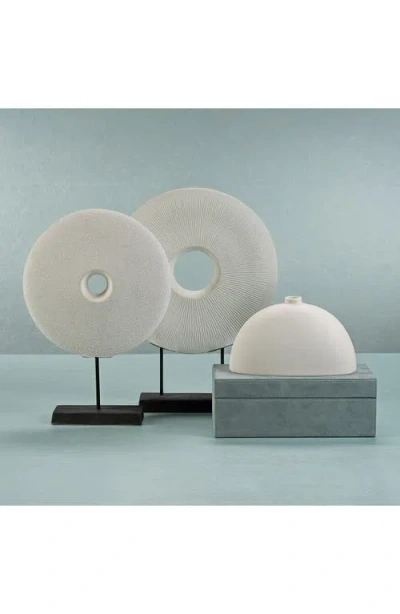 Zodax Lucca Ceramic Vase In White