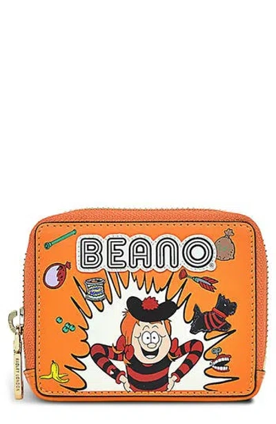 Radley X Beano Small Coin Purse In Orange