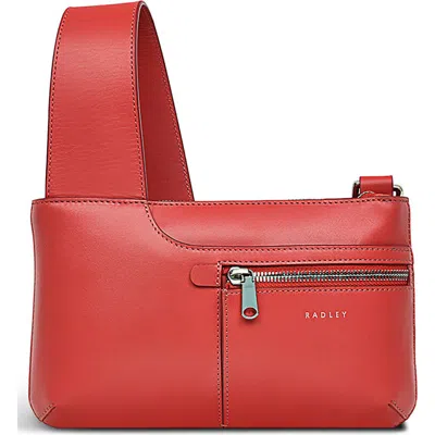 Radley Pockets Icon Mini Zip Crossbody Bag In Burgundy