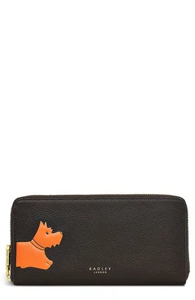 Radley Scottie Stamp Bifold Leather Wallet In Brown