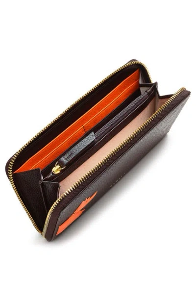 Radley Scottie Stamp Bifold Leather Wallet In Brown