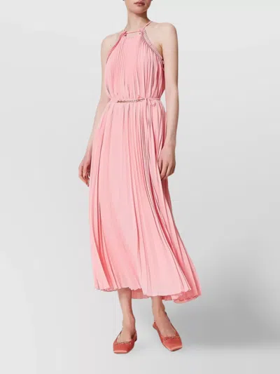 Twinset Twin-set Elegant Polyester Dress Design In Pink