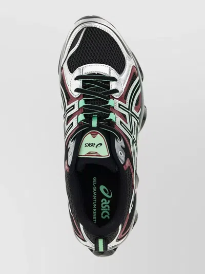 Asics Quantum Kinetic Mesh Sneakers With Pull Tab In Animal Print