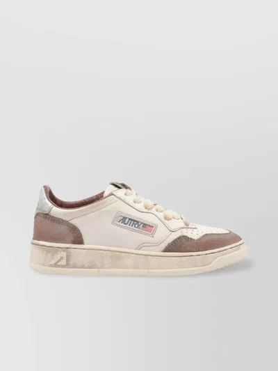 Autry Vintage Low Sneakers Contrast Panels In Multi