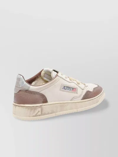 Autry Vintage Low Sneakers Contrast Panels In Multi