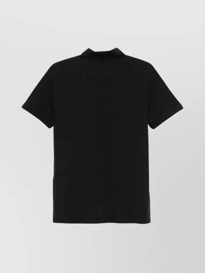 Pt Torino Short Sleeve Polo Shirt Featuring Chest Pocket In Black