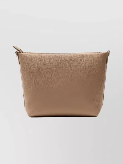 Mc2 Saint Barth Adjustable Strap Shoulder Bag Gold Tone In Brown