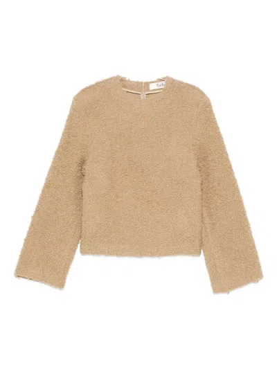 Séfr Virgin Wool-blend Jumper In Brown