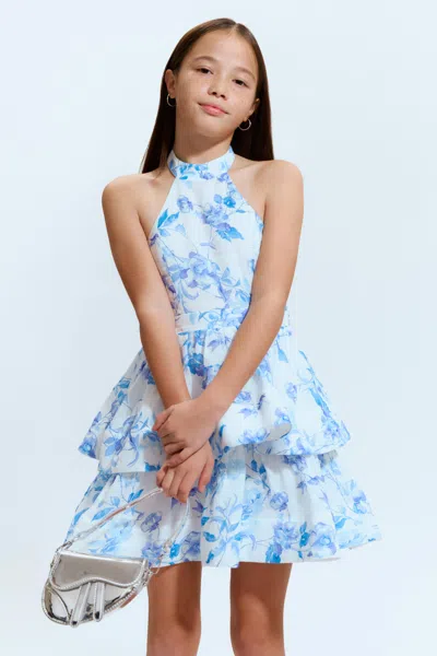 Bardot Junior Girls Zofia Floral Mini Dress In Blue